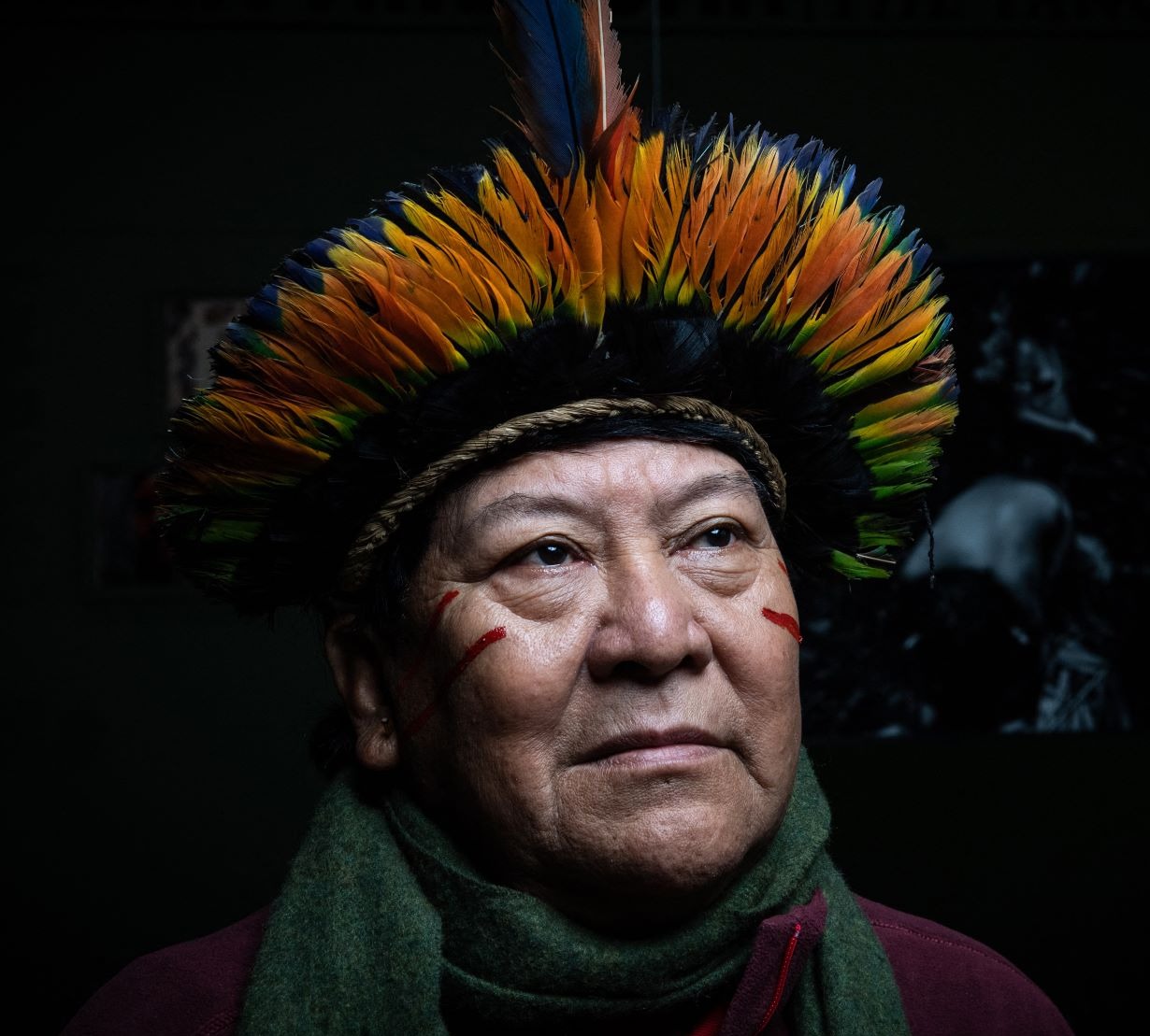 Davi Kopenawa, do povo Yanomami. foto  Martin Bureau. AFP.jpg
